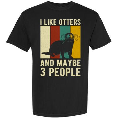 Cool Otter Vintage Sea Otter Lover Funny Otter Pun Gift Garment-Dyed Heavyweight T-Shirt