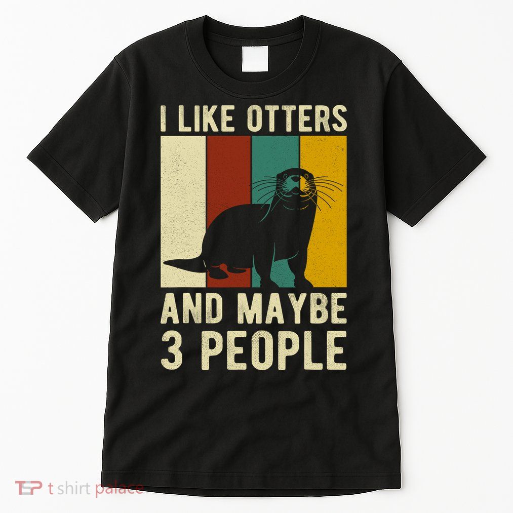 Cool Otter Vintage Sea Otter Lover Funny Otter Pun Gift Tall T-Shirt