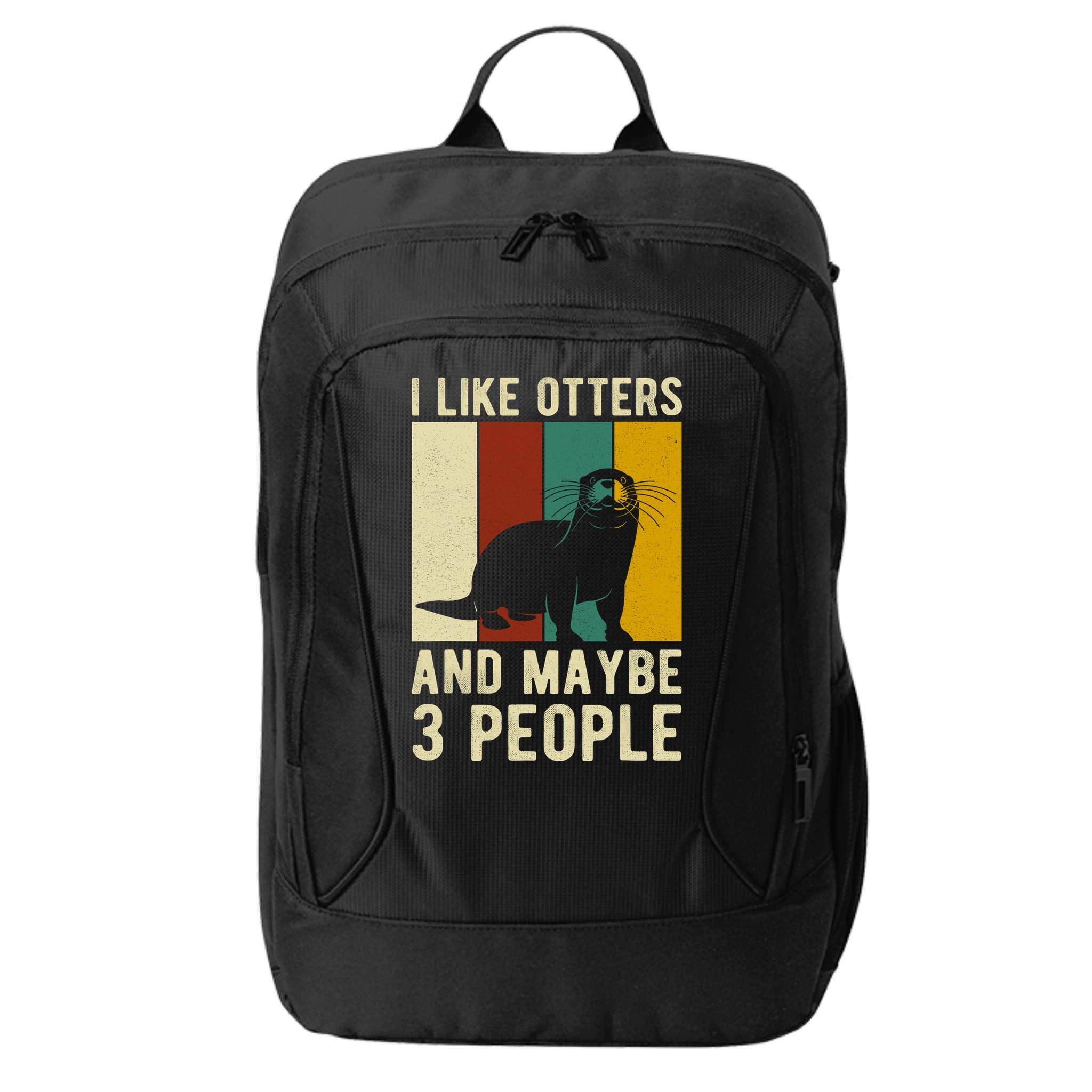Cool Otter Vintage Sea Otter Lover Funny Otter Pun Gift City Backpack