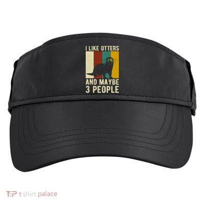 Cool Otter Vintage Sea Otter Lover Funny Otter Pun Gift Adult Drive Performance Visor