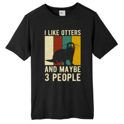 Cool Otter Vintage Sea Otter Lover Funny Otter Pun Gift Tall Fusion ChromaSoft Performance T-Shirt