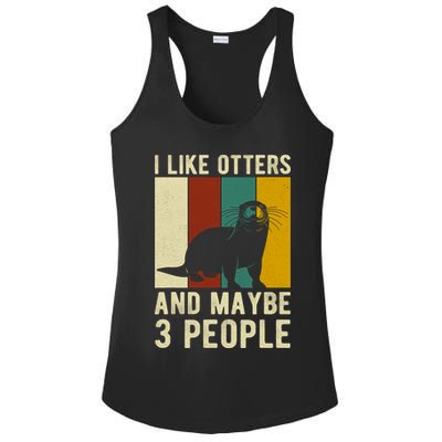 Cool Otter Vintage Sea Otter Lover Funny Otter Pun Gift Ladies PosiCharge Competitor Racerback Tank
