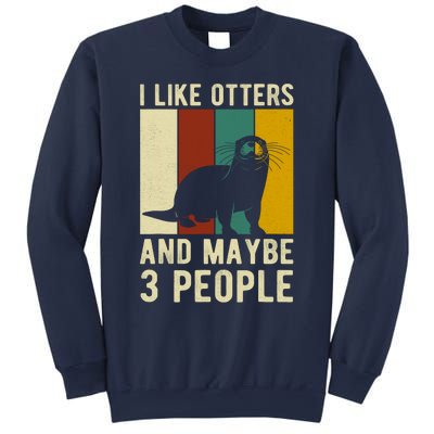 Cool Otter Vintage Sea Otter Lover Funny Otter Pun Gift Sweatshirt