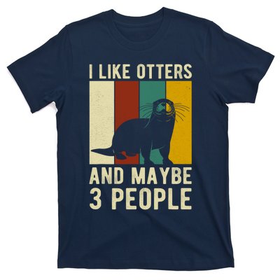 Cool Otter Vintage Sea Otter Lover Funny Otter Pun Gift T-Shirt