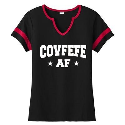 Covfefe AF Stars Ladies Halftime Notch Neck Tee