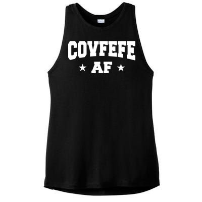 Covfefe AF Stars Ladies PosiCharge Tri-Blend Wicking Tank