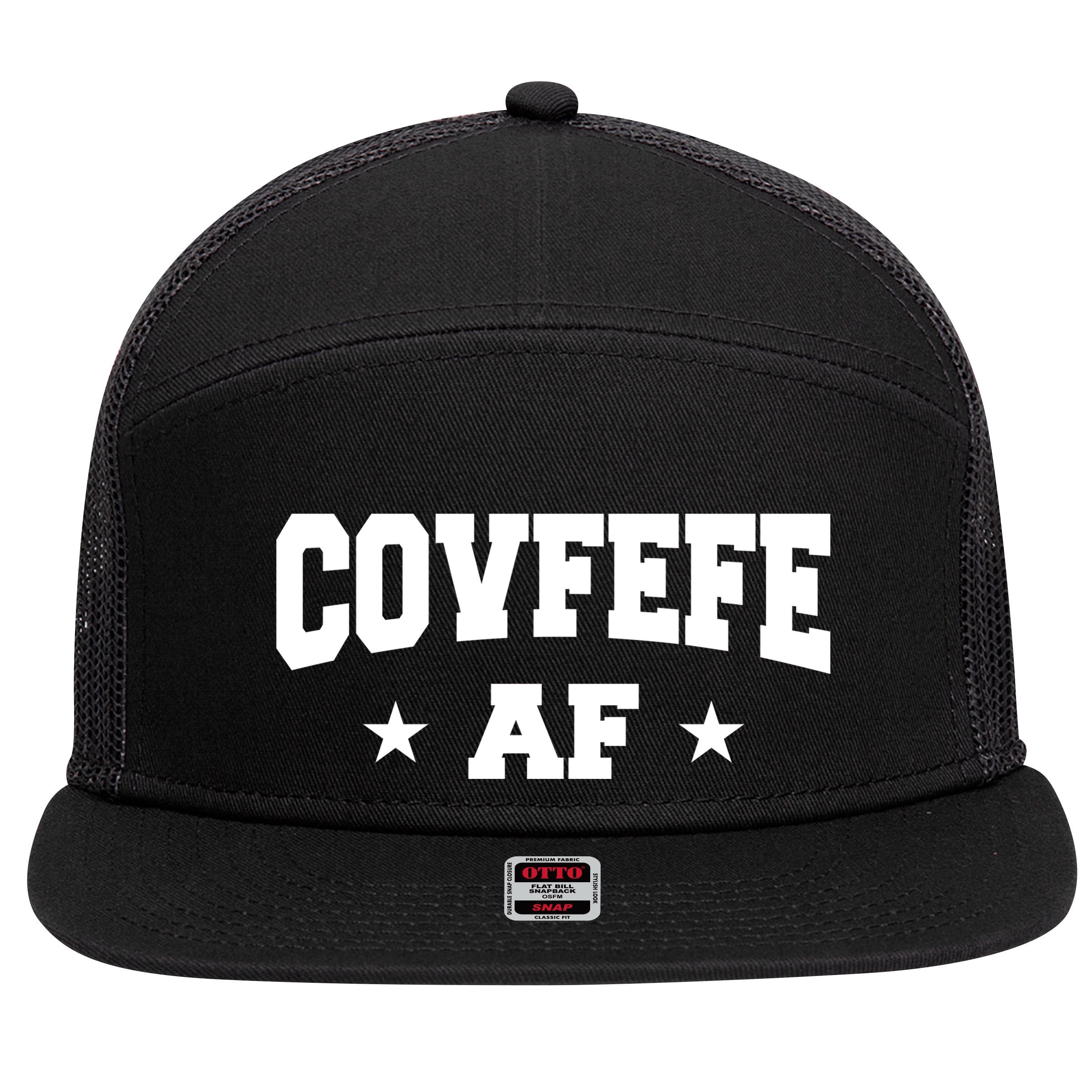 Covfefe AF Stars 7 Panel Mesh Trucker Snapback Hat