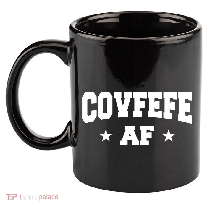 Covfefe AF Stars 11oz C Handle Ceramic Mug