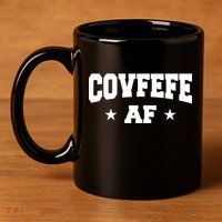 Covfefe AF Stars 11oz C Handle Ceramic Mug
