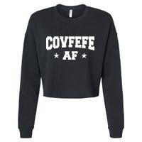 Covfefe AF Stars Cropped Pullover Crew