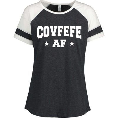 Covfefe AF Stars Enza Ladies Jersey Colorblock Tee