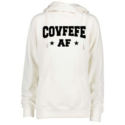 Covfefe AF Stars Womens Funnel Neck Pullover Hood