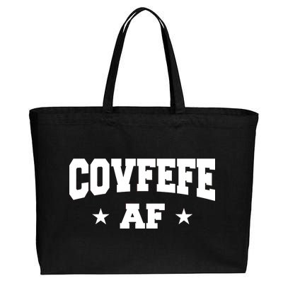 Covfefe AF Stars Cotton Canvas Jumbo Tote