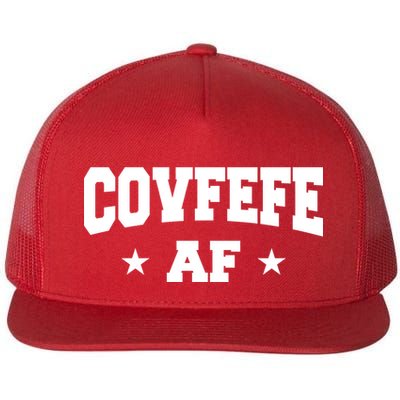 Covfefe AF Stars Flat Bill Trucker Hat