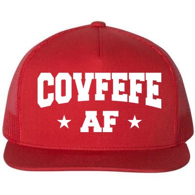 Covfefe AF Stars Flat Bill Trucker Hat