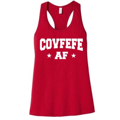 Covfefe AF Stars Women's Racerback Tank