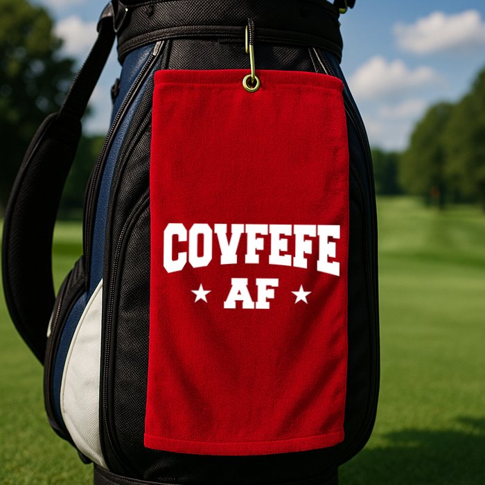 Covfefe AF Stars Golf Towel