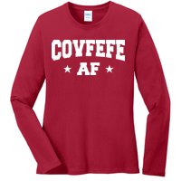 Covfefe AF Stars Ladies Long Sleeve Shirt