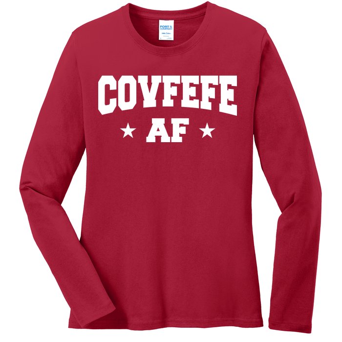 Covfefe AF Stars Ladies Long Sleeve Shirt