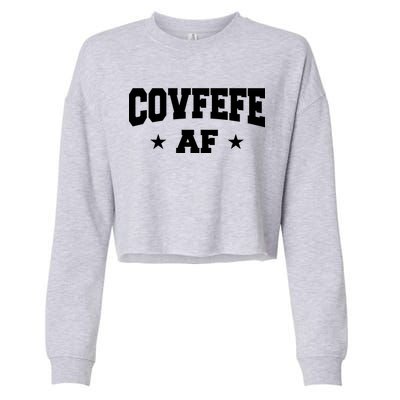 Covfefe AF Stars Cropped Pullover Crew