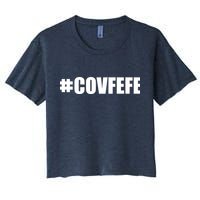 Covfefe #COVFEFE Hashtag Crop Top