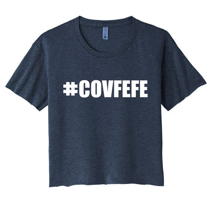 Covfefe #COVFEFE Hashtag Crop Top
