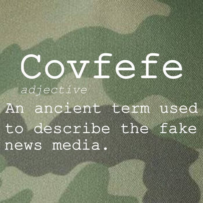 Covfefe Definition Adjective Ancient Term to DescriBe Fake News Legacy Tie Dye Trucker Hat