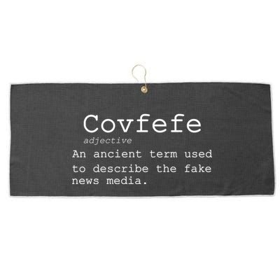 Covfefe Definition Adjective Ancient Term to DescriBe Fake News Large Microfiber Waffle Golf Towel