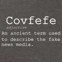 Covfefe Definition Adjective Ancient Term to DescriBe Fake News Cotton Canvas Backpack