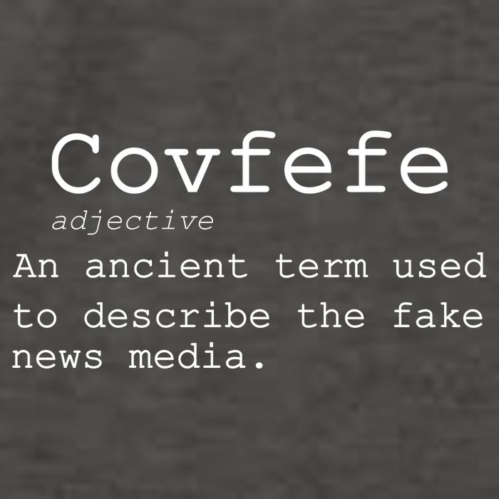 Covfefe Definition Adjective Ancient Term to DescriBe Fake News Vector Backpack