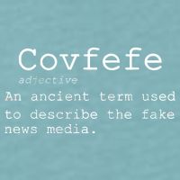 Covfefe Definition Adjective Ancient Term to DescriBe Fake News Sueded Cloud Jersey T-Shirt