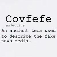 Covfefe Definition Adjective Ancient Term to DescriBe Fake News Garment-Dyed Sweatshirt