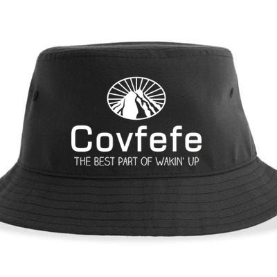 Covfefe The Best Part of Wakin' Up Parody Sustainable Bucket Hat