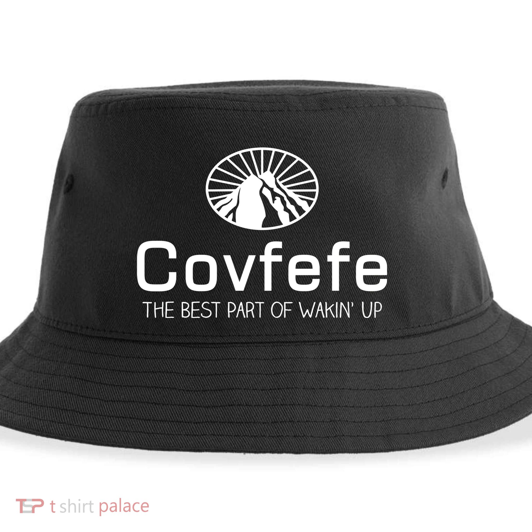 Covfefe The Best Part of Wakin' Up Parody Sustainable Bucket Hat