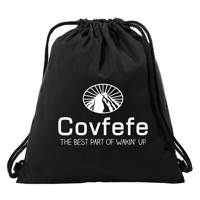 Covfefe The Best Part of Wakin' Up Parody Drawstring Bag