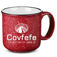 Covfefe The Best Part of Wakin' Up Parody 15oz Campfire Ceramic Mug