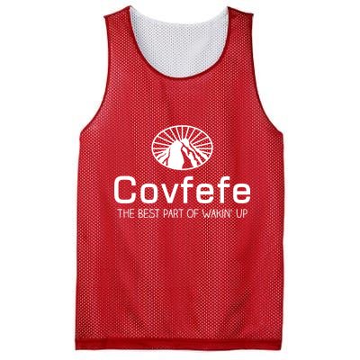 Covfefe The Best Part of Wakin' Up Parody Mesh Reversible Basketball Jersey Tank