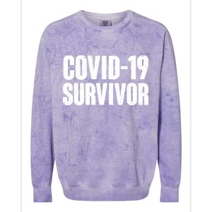 Covid-19 Survivor Colorblast Crewneck Sweatshirt