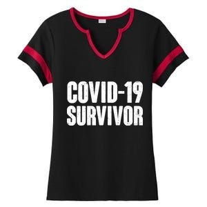 Covid-19 Survivor Ladies Halftime Notch Neck Tee