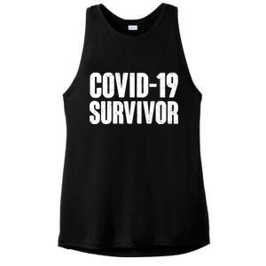 Covid-19 Survivor Ladies PosiCharge Tri-Blend Wicking Tank