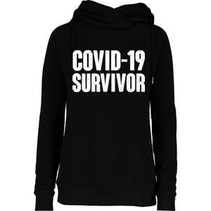 Covid-19 Survivor Womens Funnel Neck Pullover Hood