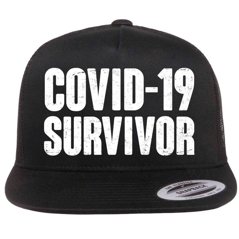Covid-19 Survivor Flat Bill Trucker Hat