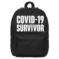 Covid-19 Survivor 16 in Basic Backpack