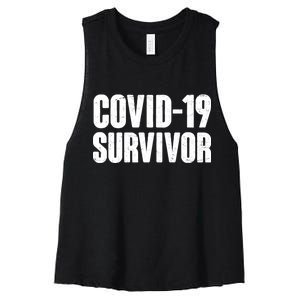 Covid-19 Survivor Women's Racerback Cropped Tank