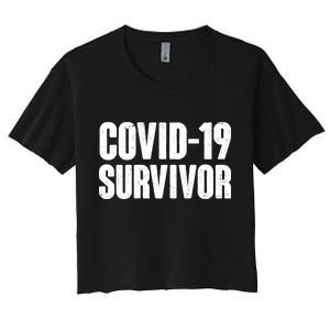 Covid-19 Survivor Women's Crop Top Tee