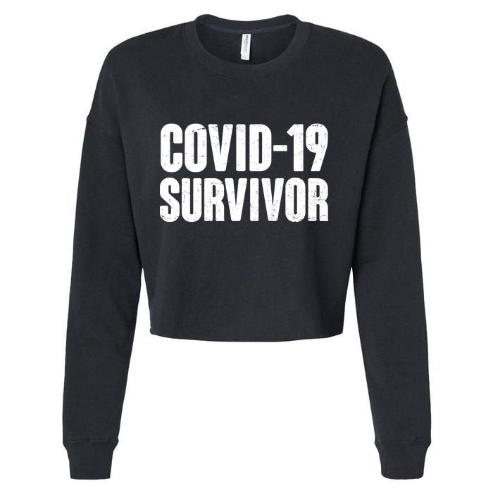 Covid-19 Survivor Cropped Pullover Crew