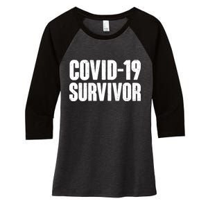 Covid-19 Survivor Women's Tri-Blend 3/4-Sleeve Raglan Shirt