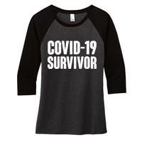 Covid-19 Survivor Women's Tri-Blend 3/4-Sleeve Raglan Shirt