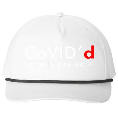 CoVID'd Been There Done That Snapback Five-Panel Rope Hat