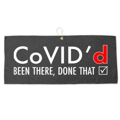 CoVID'd Been There Done That Large Microfiber Waffle Golf Towel
